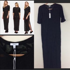 Travik Maxi Dress Coverup in Black Small